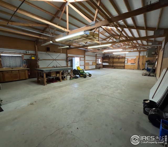 22198 County Road 25, Fort Morgan, CO 80701 - garage with a workshop area