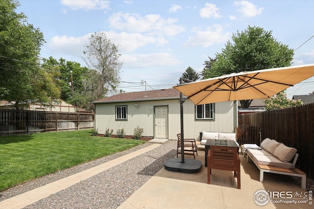 3039 W Denver Pl, Denver, CO 80211 - back of house with an outdoor living space and a patio