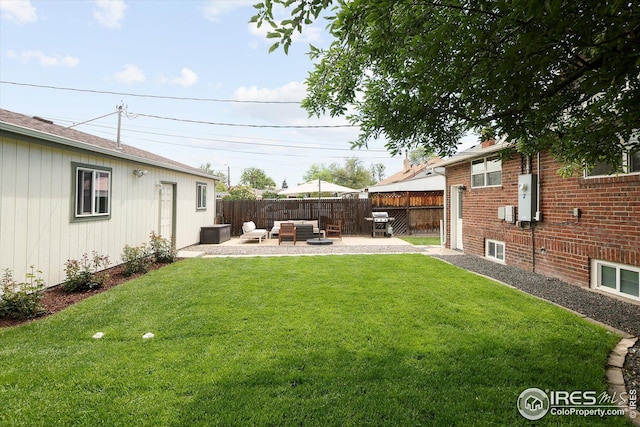 3039 W Denver Pl, Denver, CO 80211 - view of yard with an outdoor hangout area and a patio area