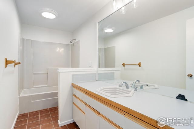 2620 Lloyd Cir, Boulder, CO 80304 - full bath featuring vanity, tile patterned floors, and tub / shower combination
