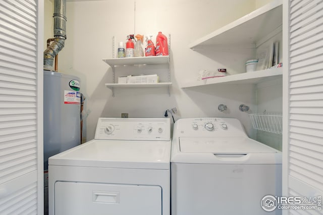 2620 Lloyd Cir, Boulder, CO 80304 - washroom featuring washing machine and dryer and water heater
