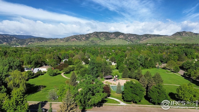 2620 Lloyd Cir, Boulder, CO 80304 - aerial overview of property's location featuring mountains and a forest