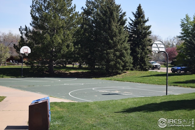 2620 Lloyd Cir, Boulder, CO 80304 - view of basketball court with a lawn and community basketball court
