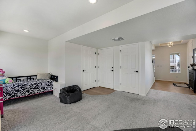 542 Highlands Cir, Erie, CO 80516 - bedroom with carpet flooring, recessed lighting, and baseboards