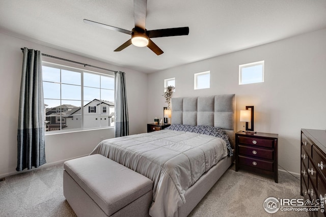 542 Highlands Cir, Erie, CO 80516 - bedroom with carpet floors and ceiling fan