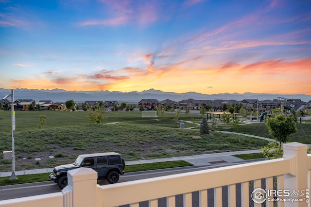 542 Highlands Cir, Erie, CO 80516 - mountain view with nearby suburban area