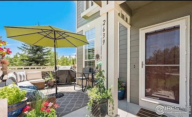 2639 County Fair Ln, Fort Collins, CO 80528 - view of patio / terrace with an outdoor living space