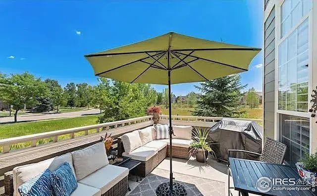 2639 County Fair Ln, Fort Collins, CO 80528 - view of patio with an outdoor living space