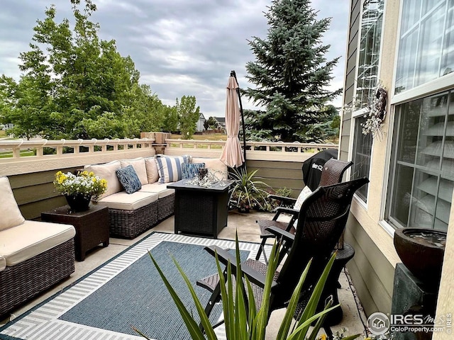 2639 County Fair Ln, Fort Collins, CO 80528 - view of patio / terrace with an outdoor living space