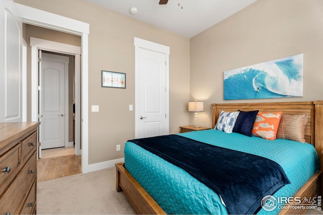 1030 Larimer Ridge Pkwy, Timnath, CO 80547 - bedroom featuring baseboards, ceiling fan, and light carpet