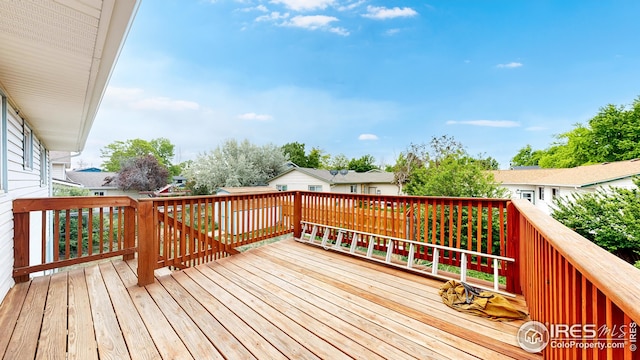8208 Peakview Dr, Fort Collins, CO 80528 - view of wooden terrace