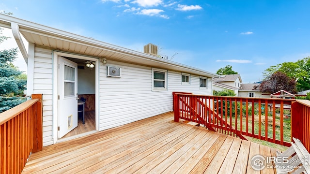 8208 Peakview Dr, Fort Collins, CO 80528 - wooden terrace featuring central AC unit