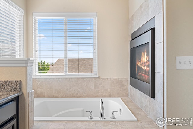 848 Shirttail Peak Dr, Windsor, CO 80550 - full bath featuring vanity and a garden tub