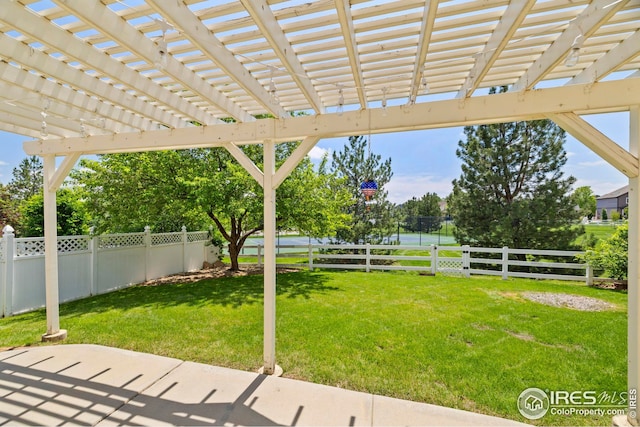 1427 Reeves Dr, Fort Collins, CO 80526 - view of yard featuring a patio and a pergola
