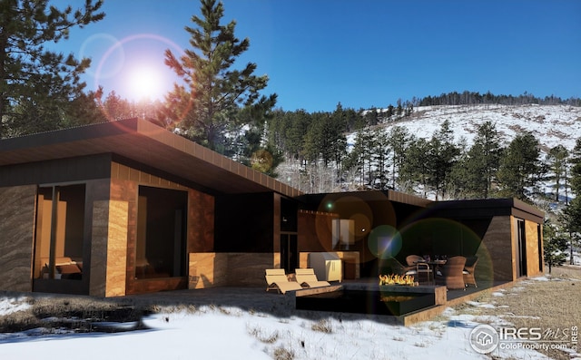 620 Davis Ranch Rd, Bellvue, CO 80512 - view of snowy exterior