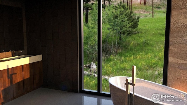 620 Davis Ranch Rd, Bellvue, CO 80512 - doorway to outside featuring a sink