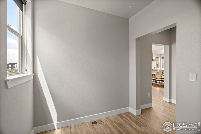9052 E 47th Ave, Denver, CO 80238 - corridor with plenty of natural light and light wood finished floors