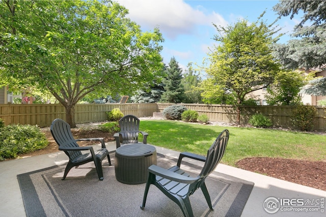 3514 Copper Spring Dr, Fort Collins, CO 80528 - fenced backyard featuring a patio