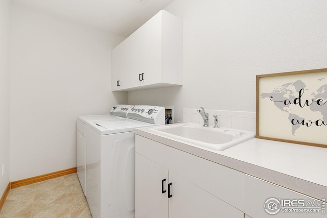 3514 Copper Spring Dr, Fort Collins, CO 80528 - washroom with cabinet space and washing machine and clothes dryer