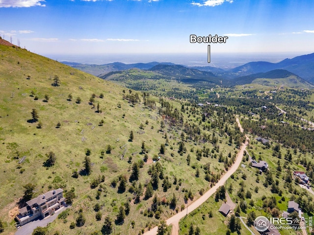 606 Sugarloaf Mountain Rd, Boulder, CO 80302 - aerial view of a mountain backdrop
