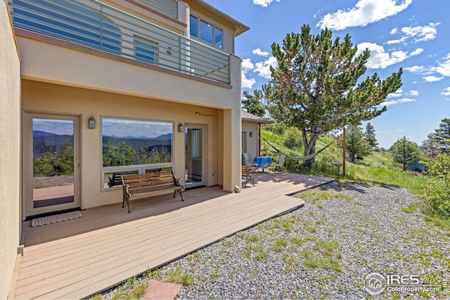 606 Sugarloaf Mountain Rd, Boulder, CO 80302 - view of wooden deck
