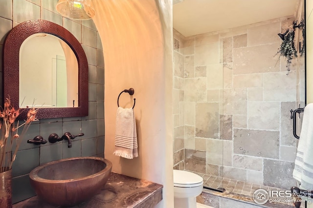 1570 County Road 37e, Lyons, CO 80540 - bathroom featuring toilet and tiled shower
