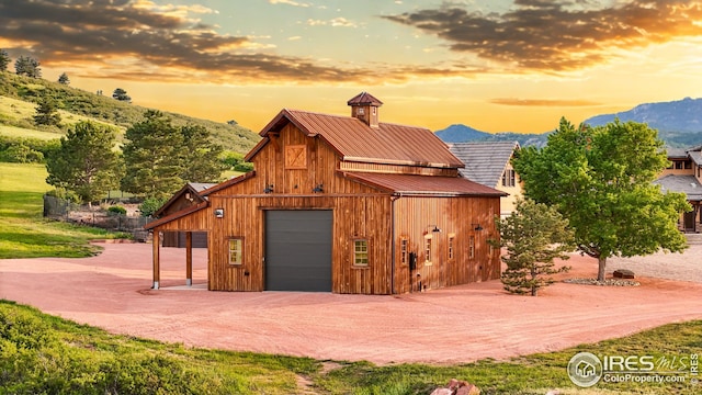 1570 County Road 37e, Lyons, CO 80540 - view of barn with a mountain view