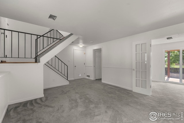 2037 Spencer St, Longmont, CO 80501 - unfurnished living room featuring carpet and stairway