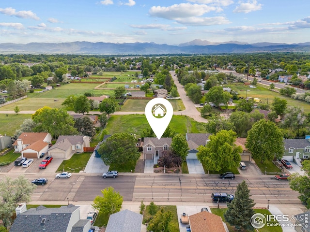 2037 Spencer St, Longmont, CO 80501 - aerial perspective of suburban area with a mountain backdrop