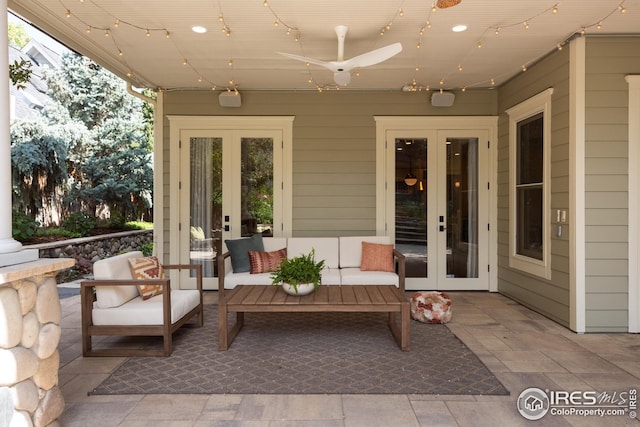 512 Marine St, Boulder, CO 80302 - view of patio with french doors and outdoor lounge area