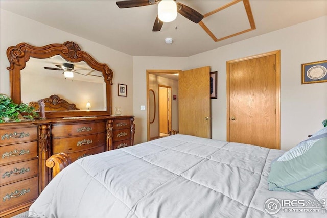 602 S 9th St, Berthoud, CO 80513 - bedroom with a ceiling fan
