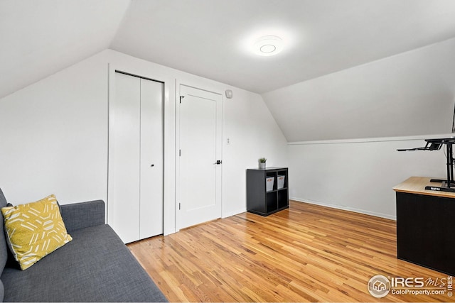 4545 Martin Dr, Boulder, CO 80305 - bonus room featuring lofted ceiling and light wood finished floors