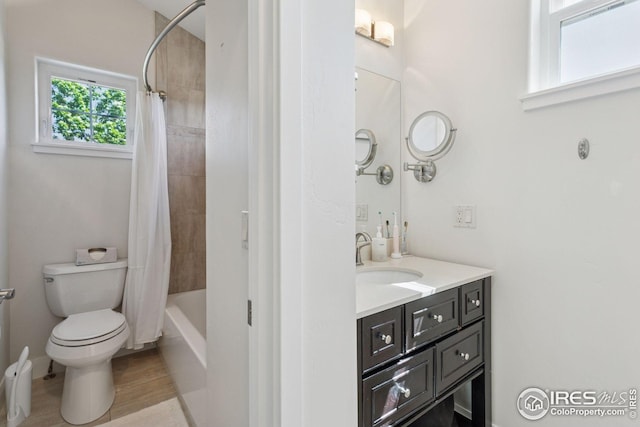 1944 Arapahoe Ave Unit A, Boulder, CO 80302 - bathroom with vanity and shower / bath combo with shower curtain