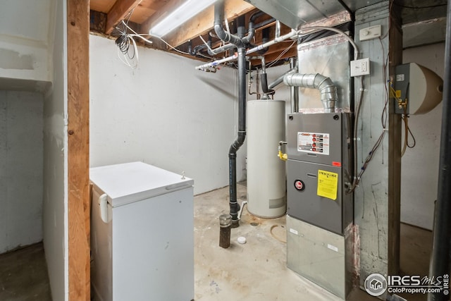 7414 Benton St, Arvada, CO 80003 - utility room featuring water heater