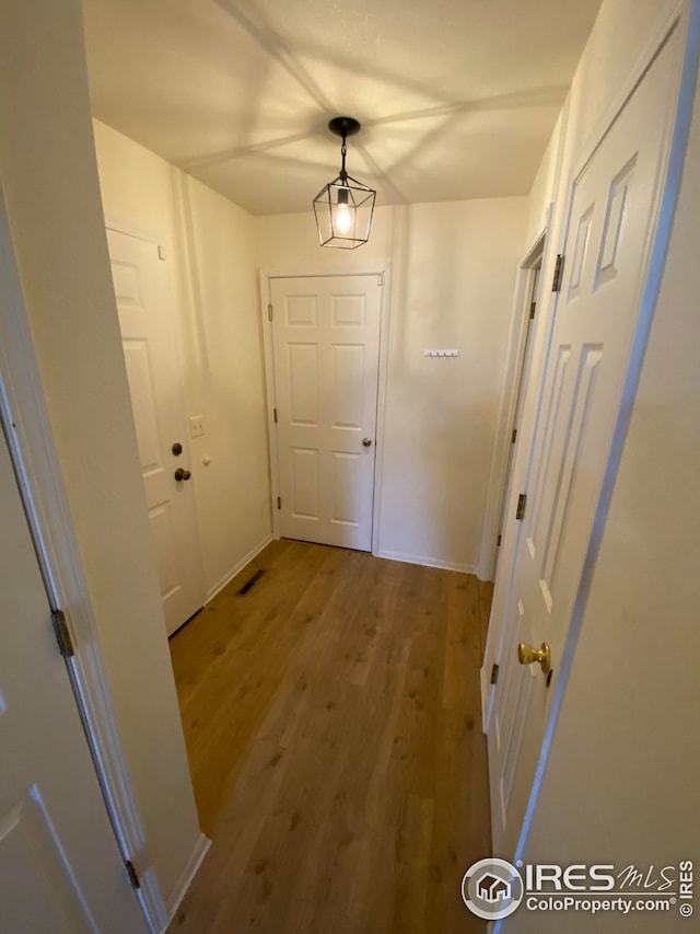 723 2nd St, Windsor, CO 80550 - hall featuring wood finished floors and baseboards