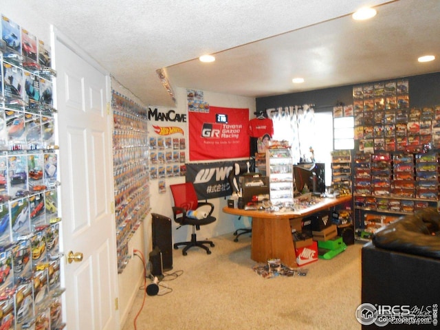 12609 Jersey Cir W, Thornton, CO 80602 - carpeted office with recessed lighting and a textured ceiling