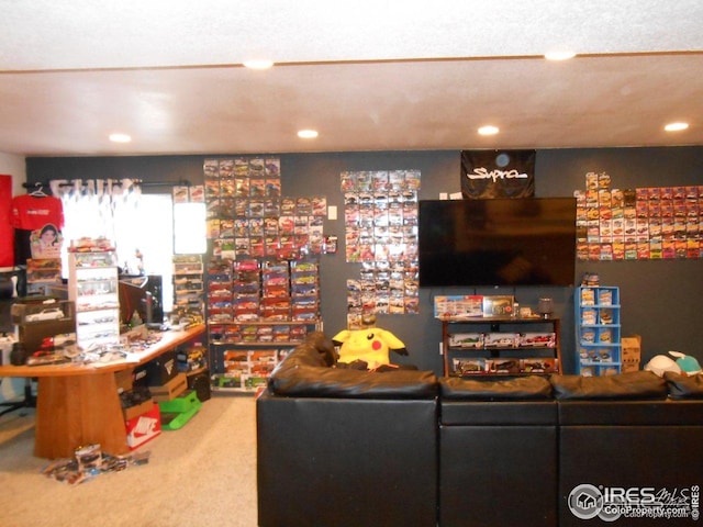 12609 Jersey Cir W, Thornton, CO 80602 - carpeted living area featuring recessed lighting