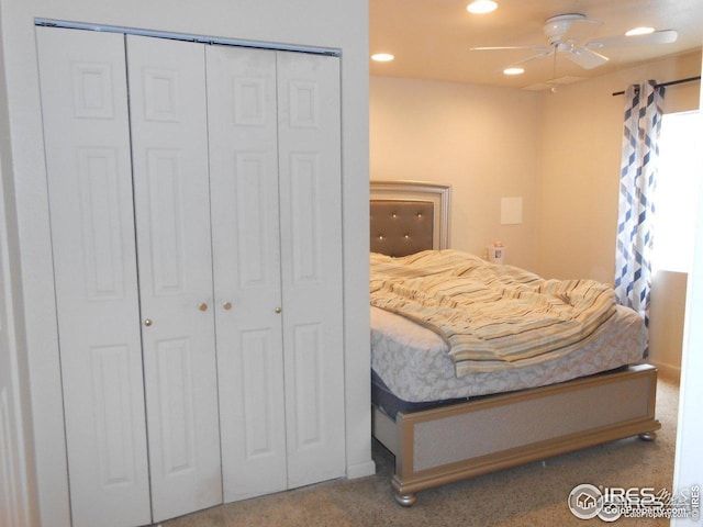 12609 Jersey Cir W, Thornton, CO 80602 - bedroom with carpet flooring, a closet, and recessed lighting