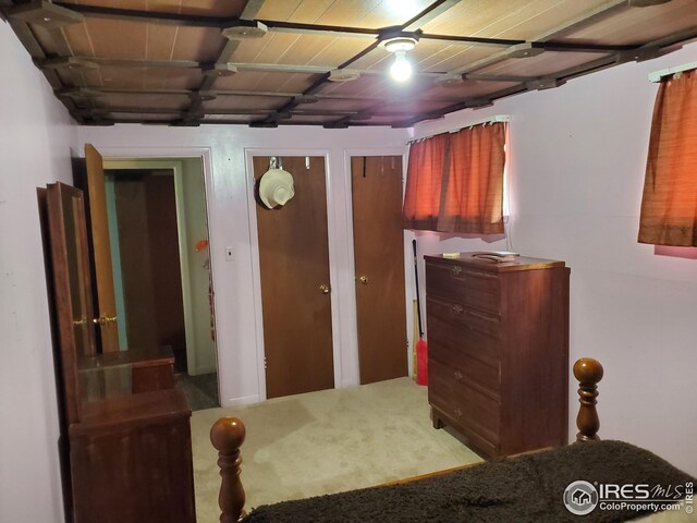 32246 Poudre Canyon Hwy, Bellvue, CO 80512 - carpeted bedroom featuring two closets