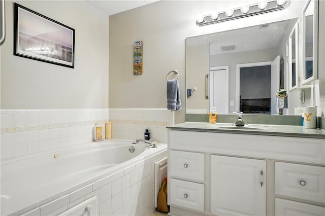 125 Enterprise St, Brunswick, GA 31525 - full bathroom featuring a garden tub and vanity