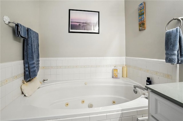 125 Enterprise St, Brunswick, GA 31525 - full bathroom featuring a tub with jets and vanity