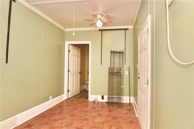 2108 Darling Ave, Waycross, GA 31501 - unfurnished bedroom with ornamental molding and baseboards