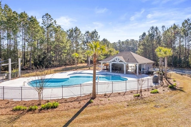 139 Allie Loop, Brunswick, GA 31525 - view of pool featuring a patio and view of scattered trees