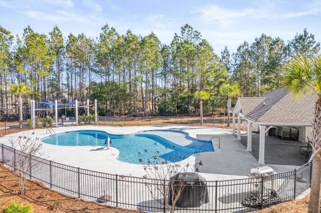 139 Allie Loop, Brunswick, GA 31525 - view of pool with a patio area and view of scattered trees