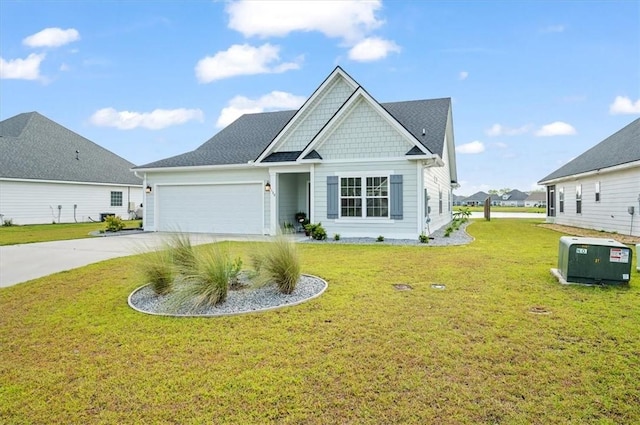 139 Allie Loop, Brunswick, GA 31525 - view of front of house featuring concrete driveway, an attached garage, and a front lawn