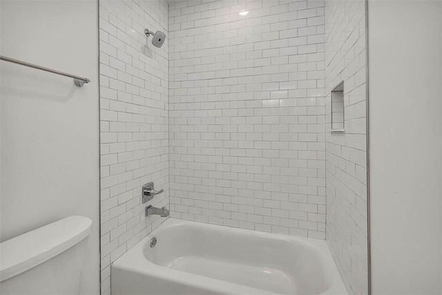 247 Circle Dr, Saint Simons Island, GA 31522 - bathroom with toilet and shower / bathtub combination