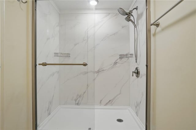 894 Wimbledon Dr, Saint Simons Island, GA 31522 - full bathroom featuring a marble finish shower