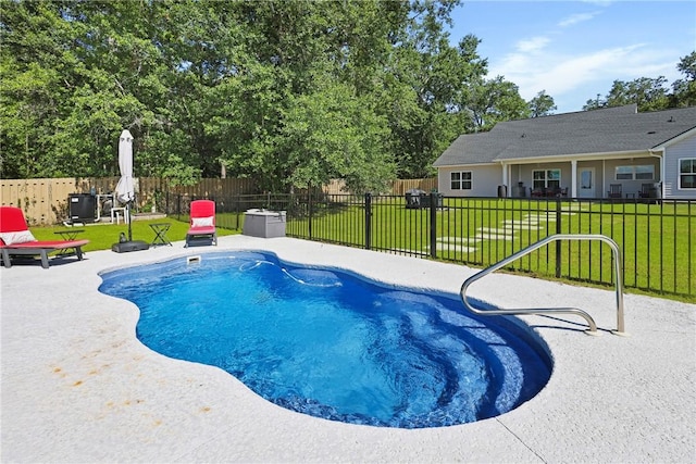 1317 Kyles Loop NE, Townsend, GA 31331 - view of swimming pool with a patio area and a fenced backyard