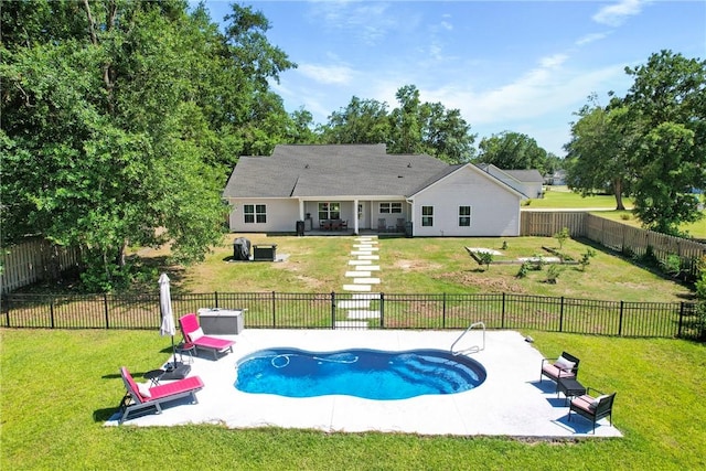 1317 Kyles Loop NE, Townsend, GA 31331 - view of swimming pool featuring a patio area and a fenced backyard