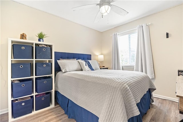 850 Mallery St Unit 3M, Saint Simons Island, GA 31522 - bedroom with wood finished floors and a ceiling fan